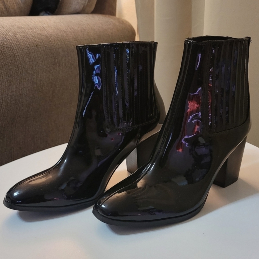 Lulu's Patent Leather Booties